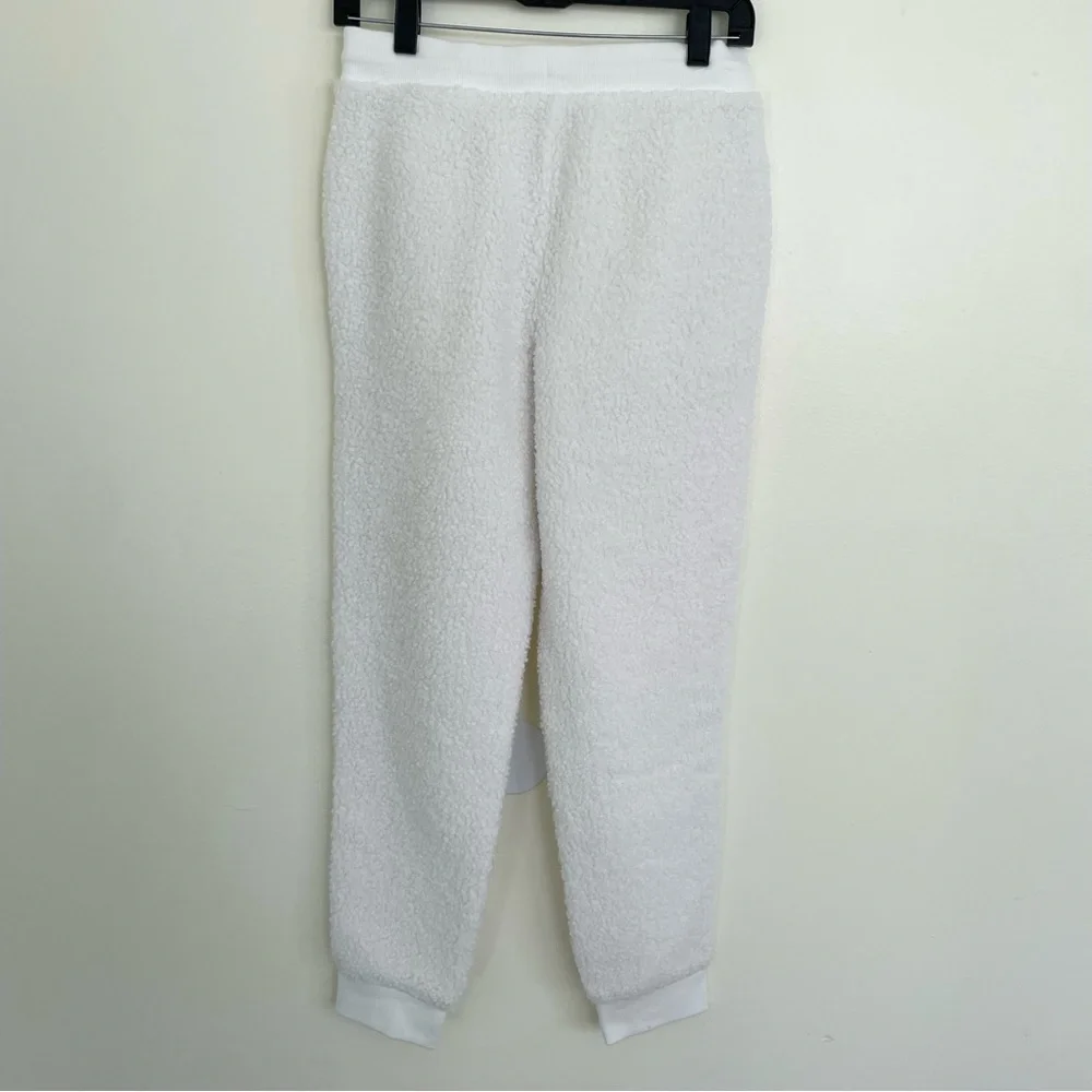 Haven Well Within White Sherpa Joggers XS Extra Small - Picture 7 of 10